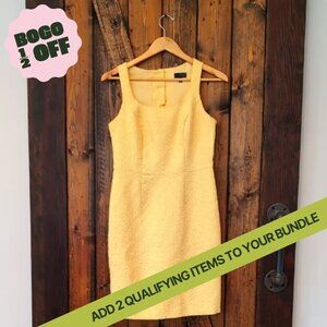 The Limited Yellow Sheath Dress Size 4 EUC